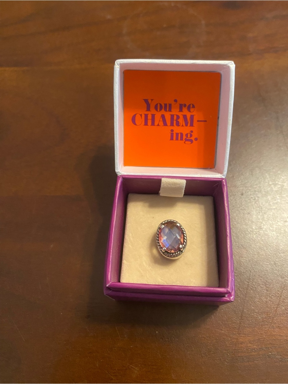 Lori Bonn Sterling Silver topaz gemstone slide charm